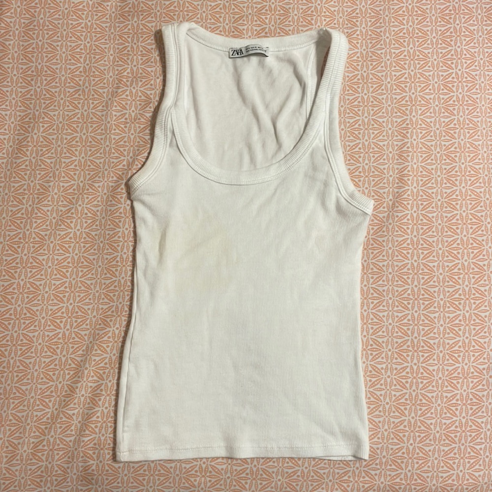 Zara White Tank